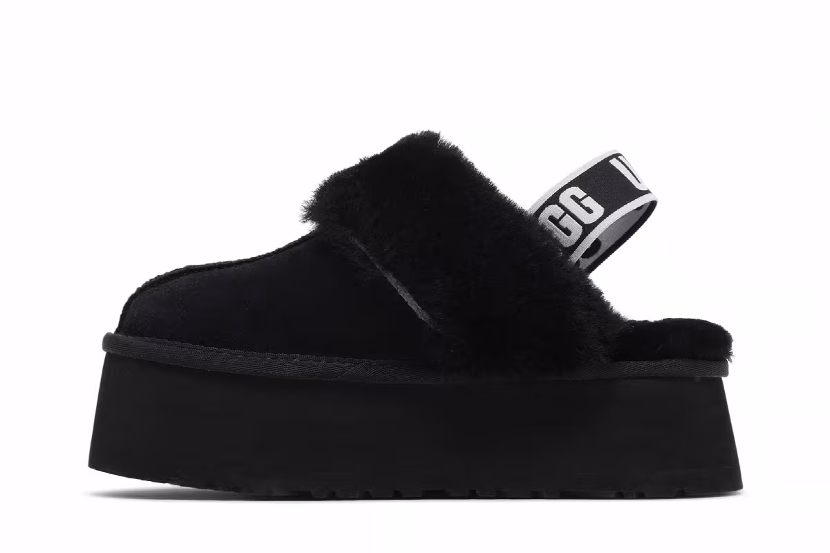 UGG Women's Funkette Slipper Black, view 4