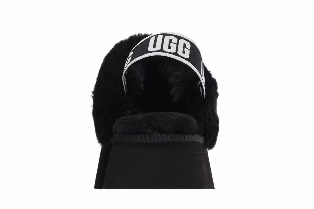 UGG Women's Funkette Slipper Black, view 8