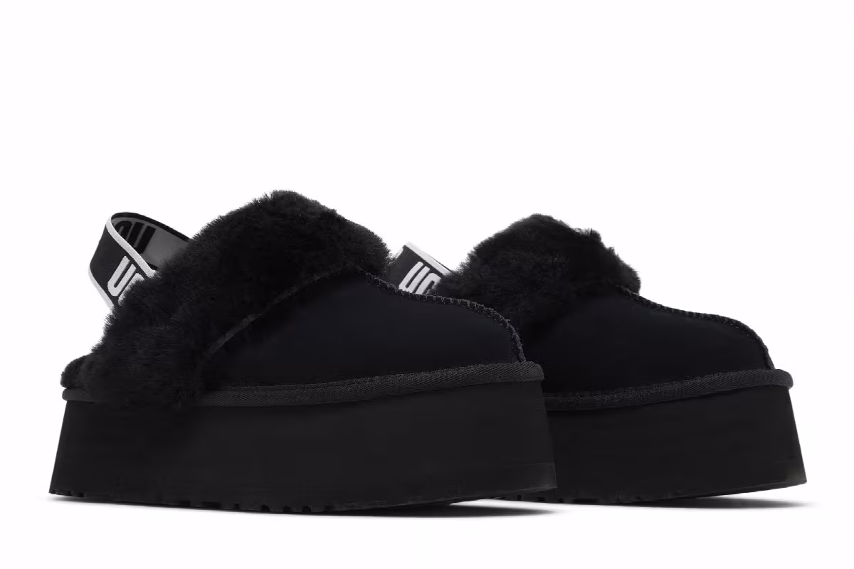 UGG Women's Funkette Slipper Black, view 9