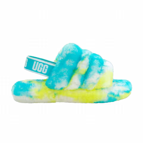 UGG Fluff Yeah Slide Kids 'Marble - Oasis Blue'
