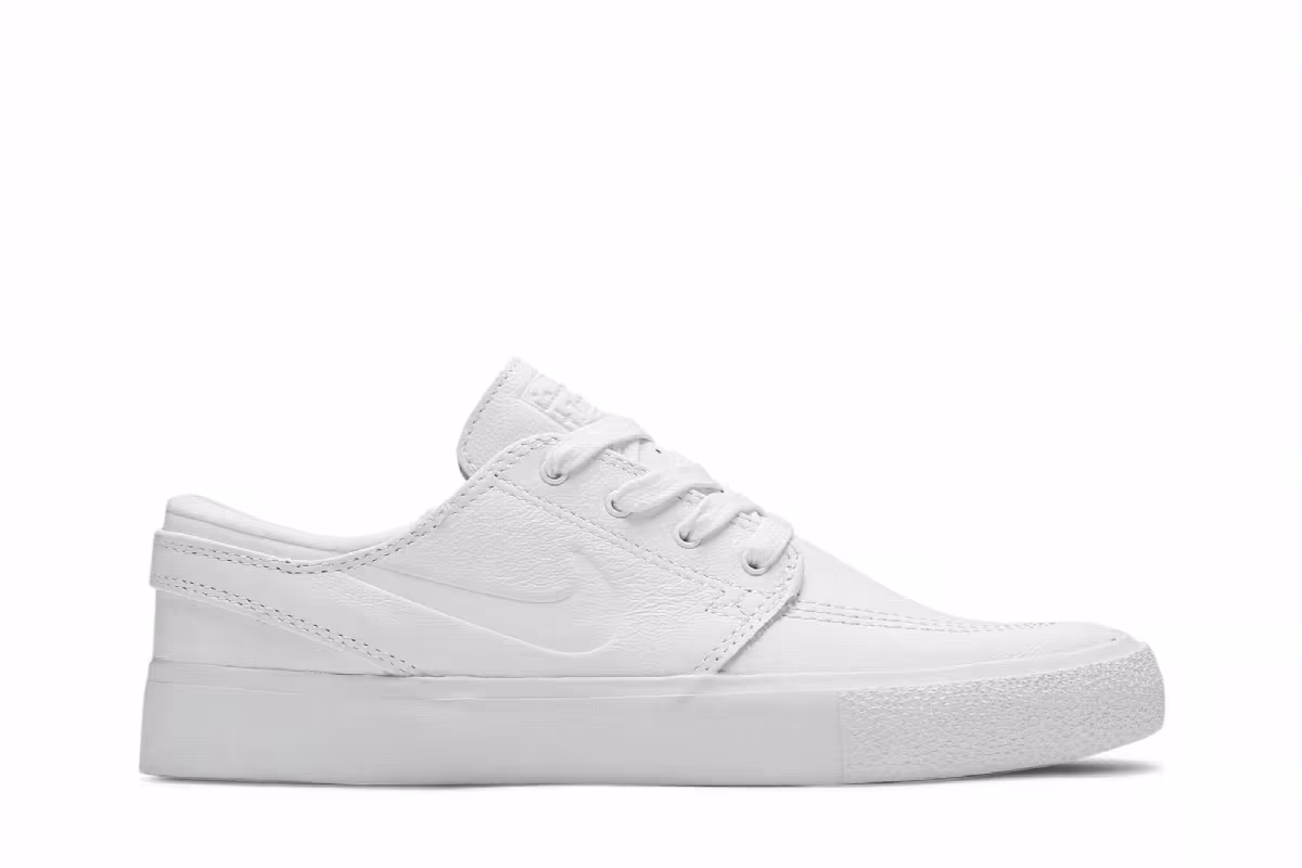 Nike Zoom Stefan Janoski RM Premium SB Triple White, view 2