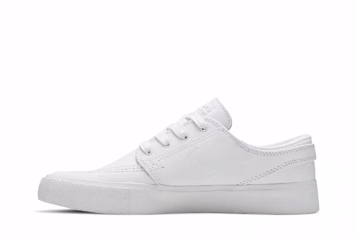 Nike Zoom Stefan Janoski RM Premium SB Triple White, view 4