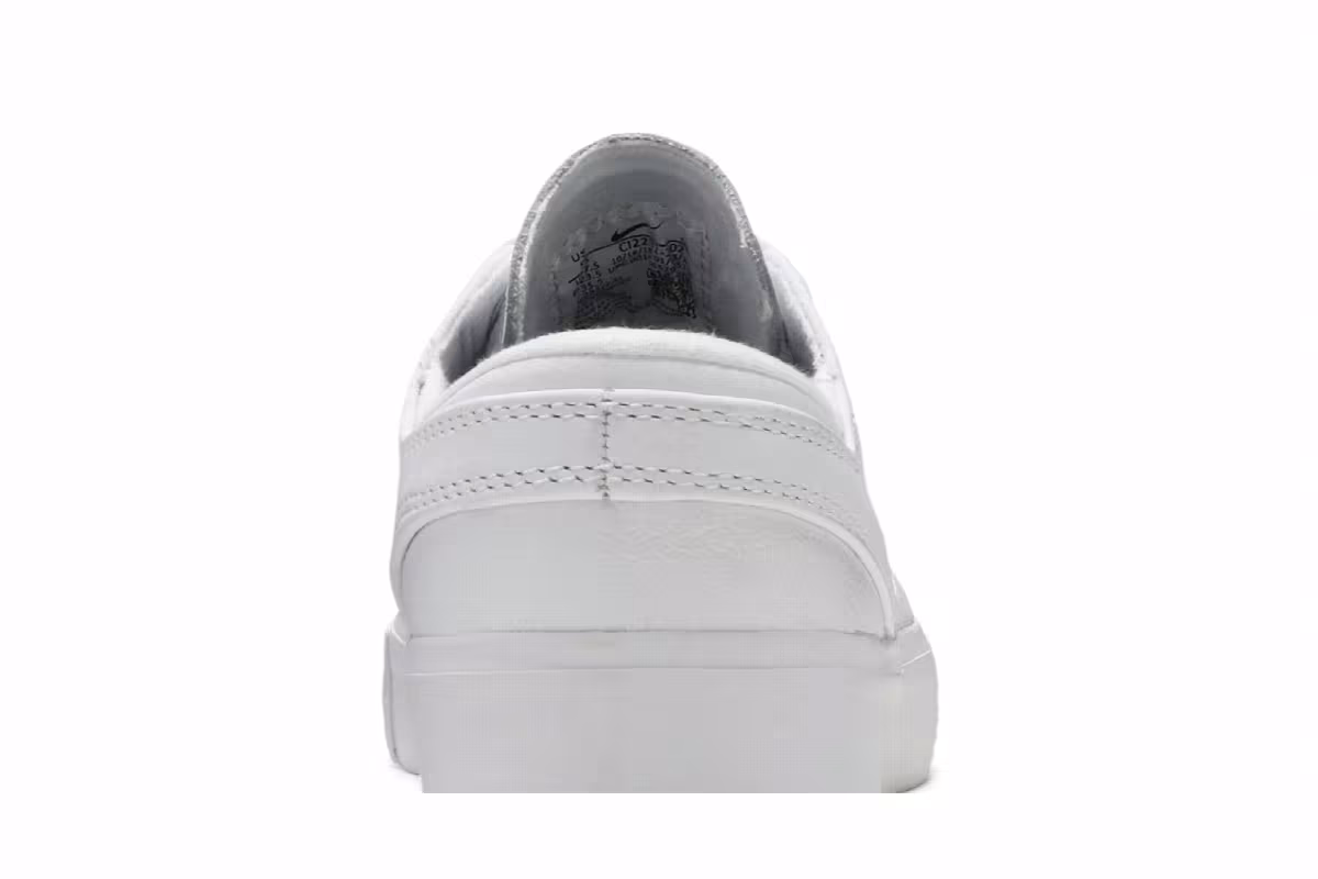Nike Zoom Stefan Janoski RM Premium SB Triple White, view 8