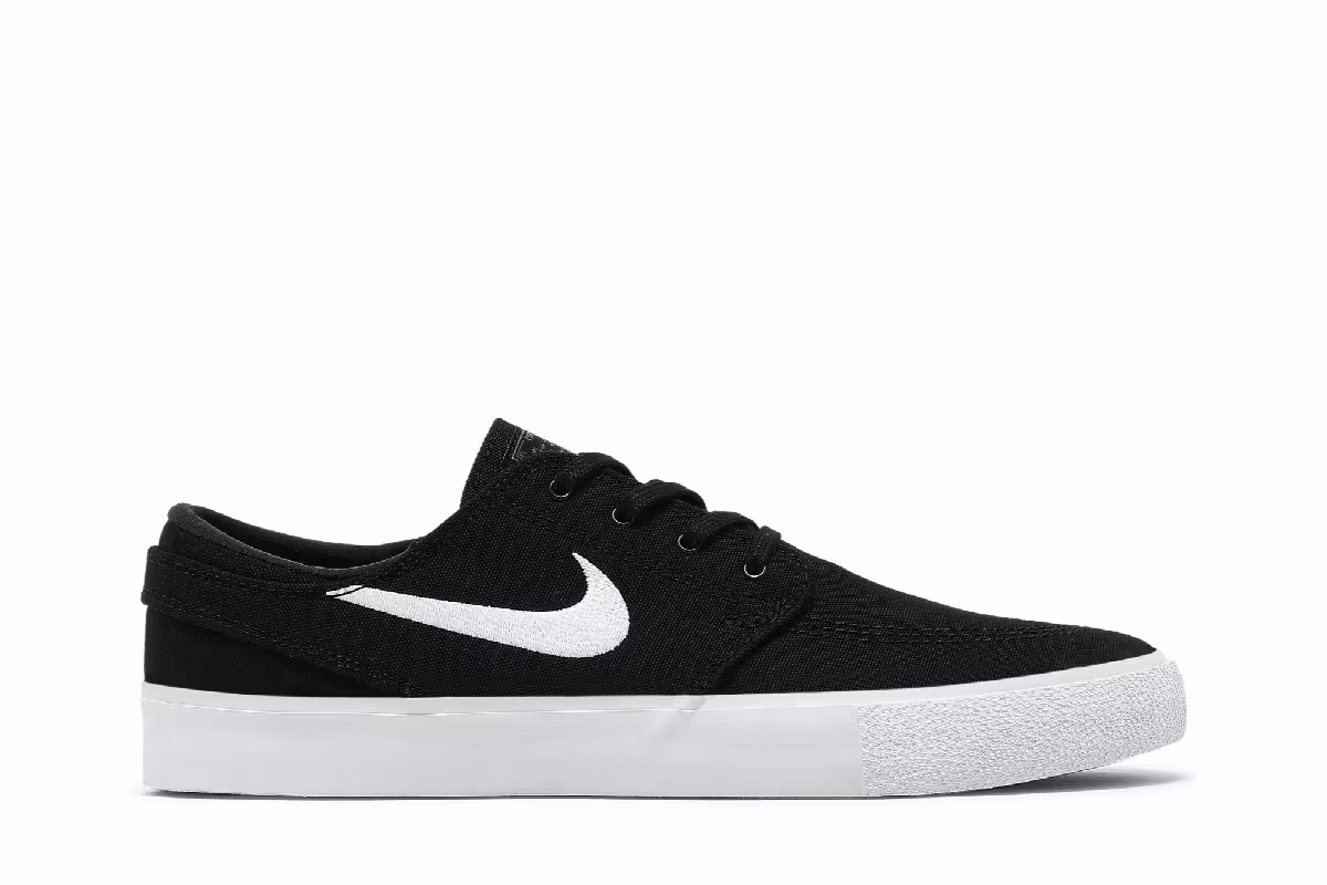 Nike Zoom Stefan Janoski Canvas RM SB Black White, view 2