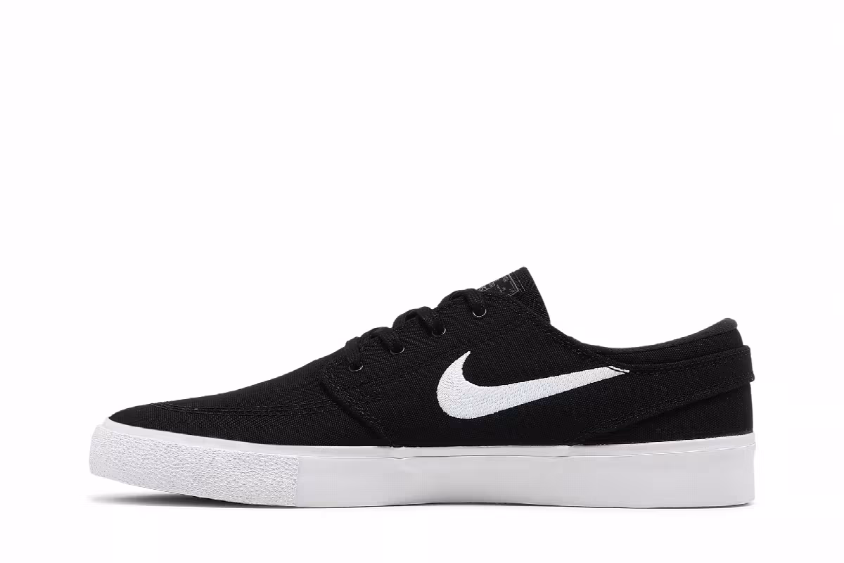 Nike Zoom Stefan Janoski Canvas RM SB Black White, view 4