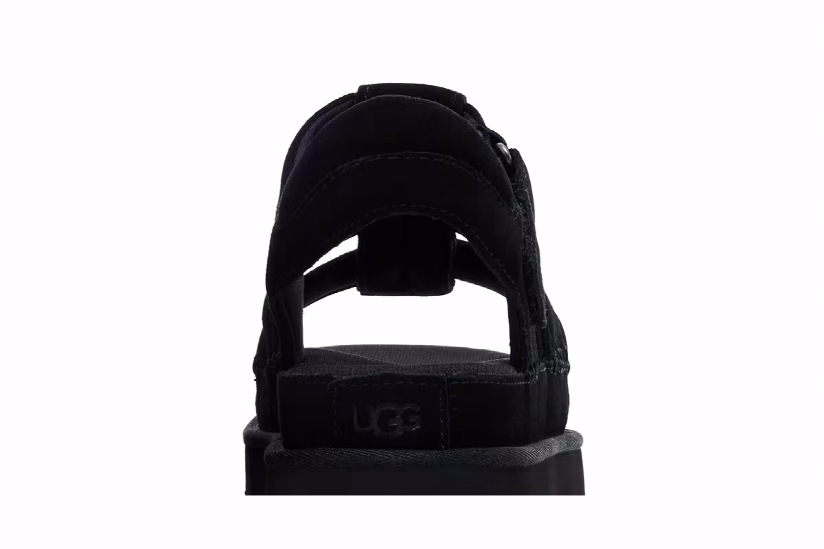 UGG Women's Goldenstar Strap Platform Sandal Black, view 8