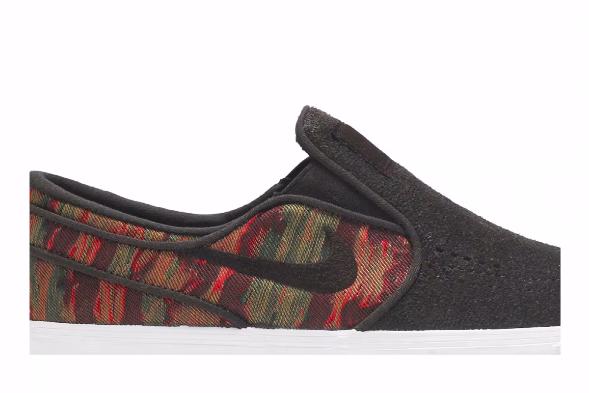 Nike Zoom Stefan Janoski Slip Premium Velvet Brown Multi, view 3