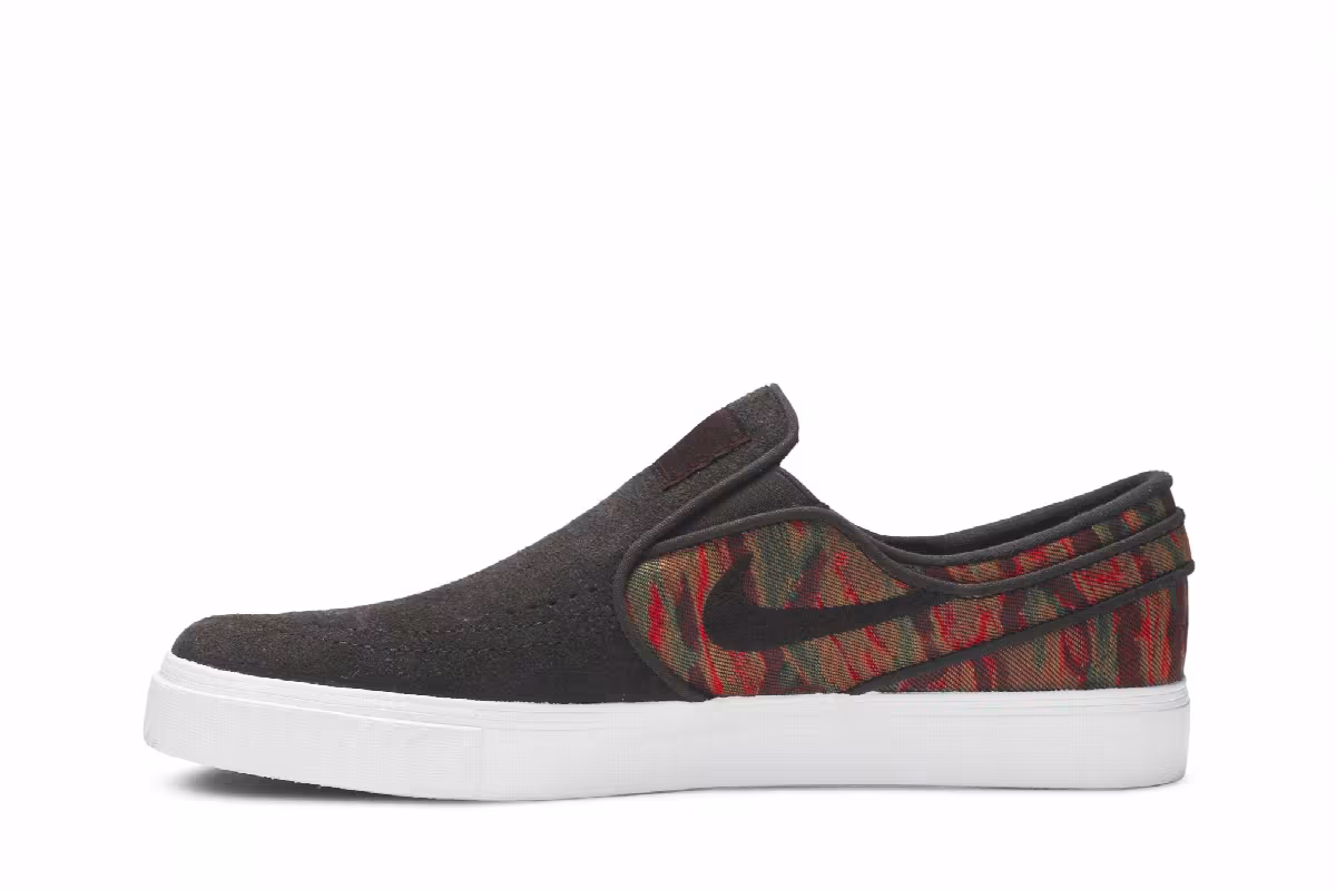 Nike Zoom Stefan Janoski Slip Premium Velvet Brown Multi, view 4