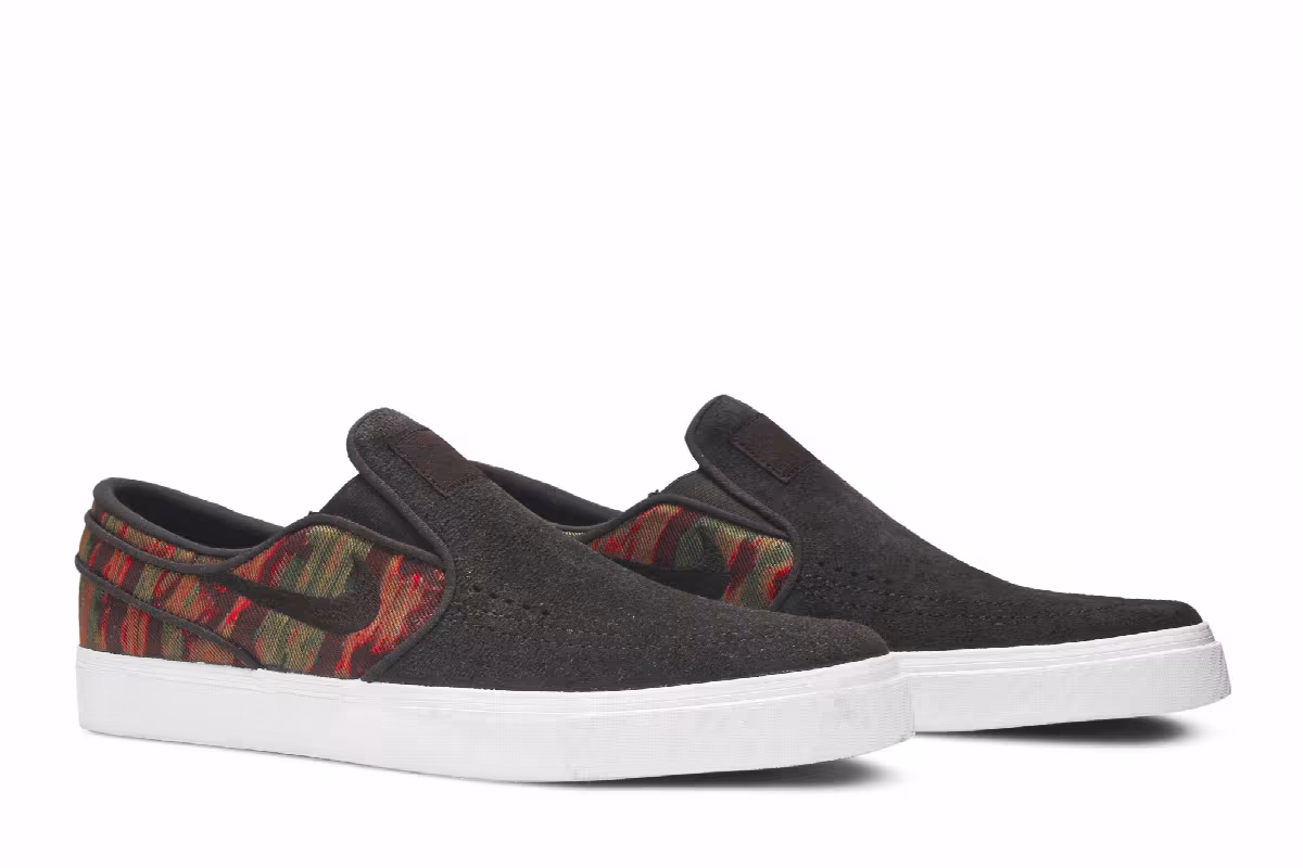 Nike Zoom Stefan Janoski Slip Premium Velvet Brown Multi, view 9