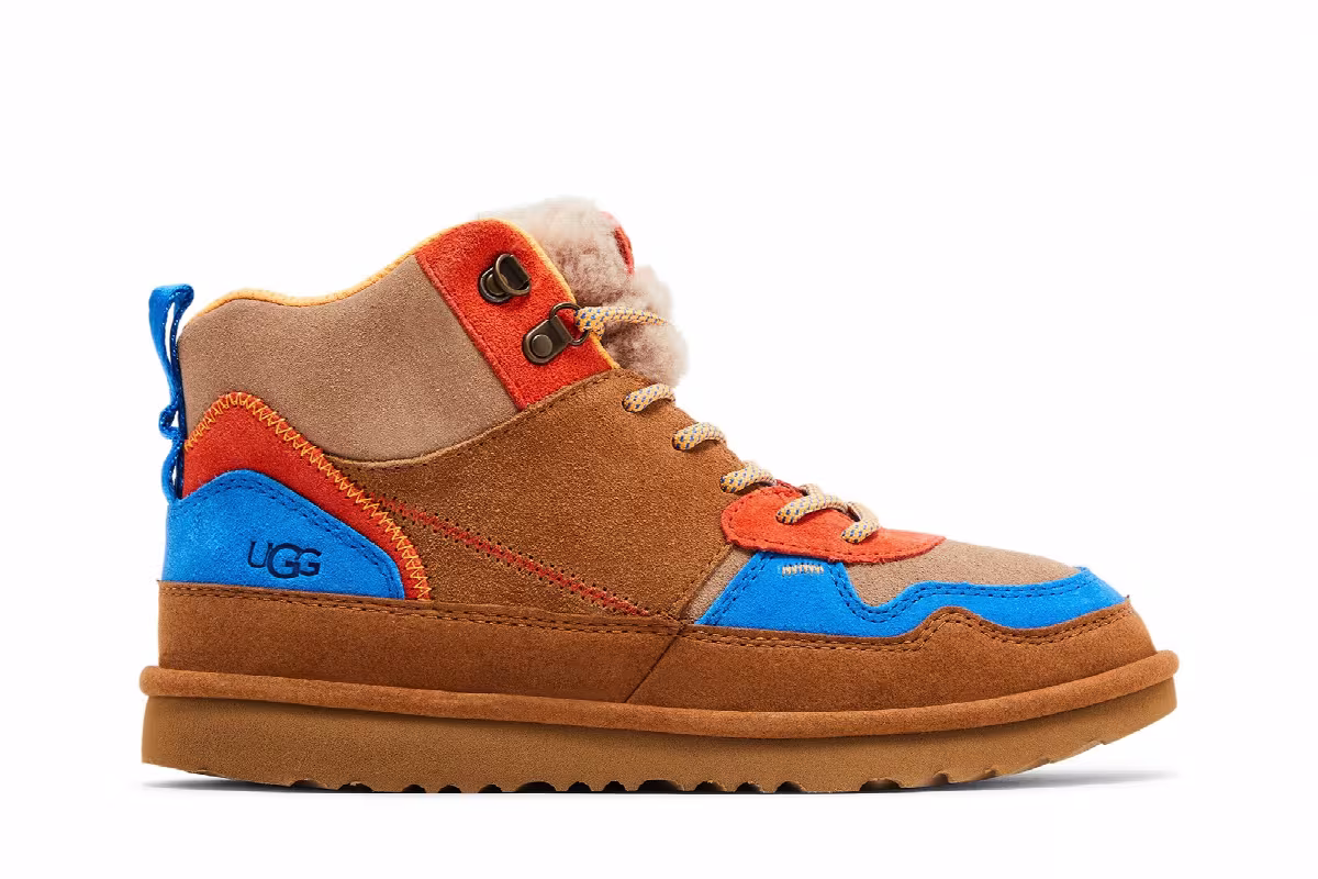 UGG Highland Hi Heritage Kids Chestnut Dive, view 2