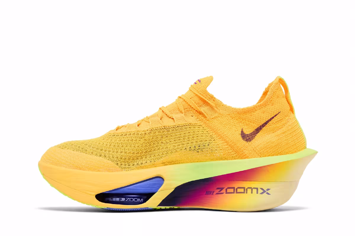 Nike Alphafly NEXT% 3 Laser Orange Indigo Burst Citron, view 4