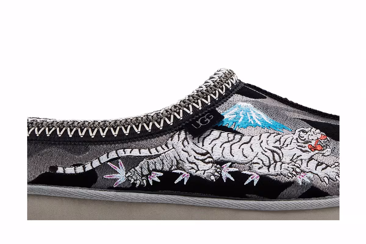 Palace x UGG Tasman Slipper Black Camo, view 3