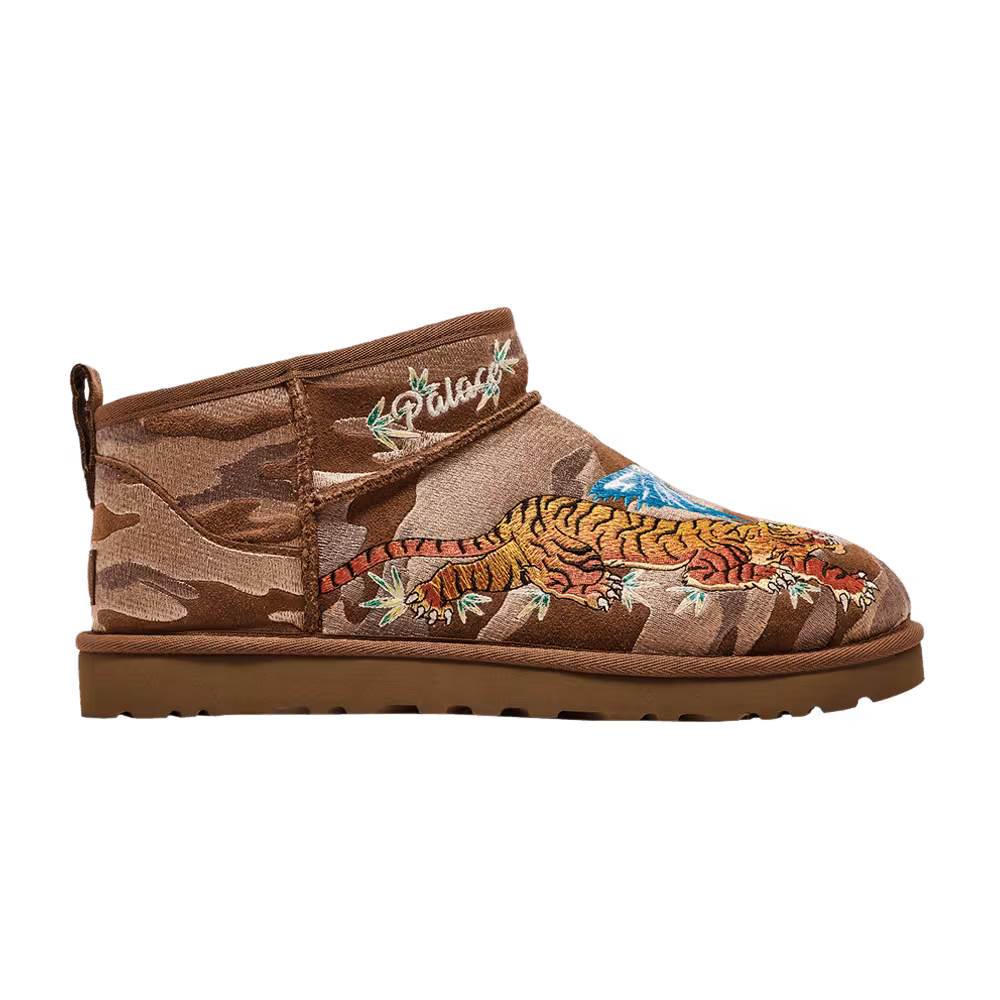 Palace x UGG Classic Ultra Mini Boot Chestnut Camo