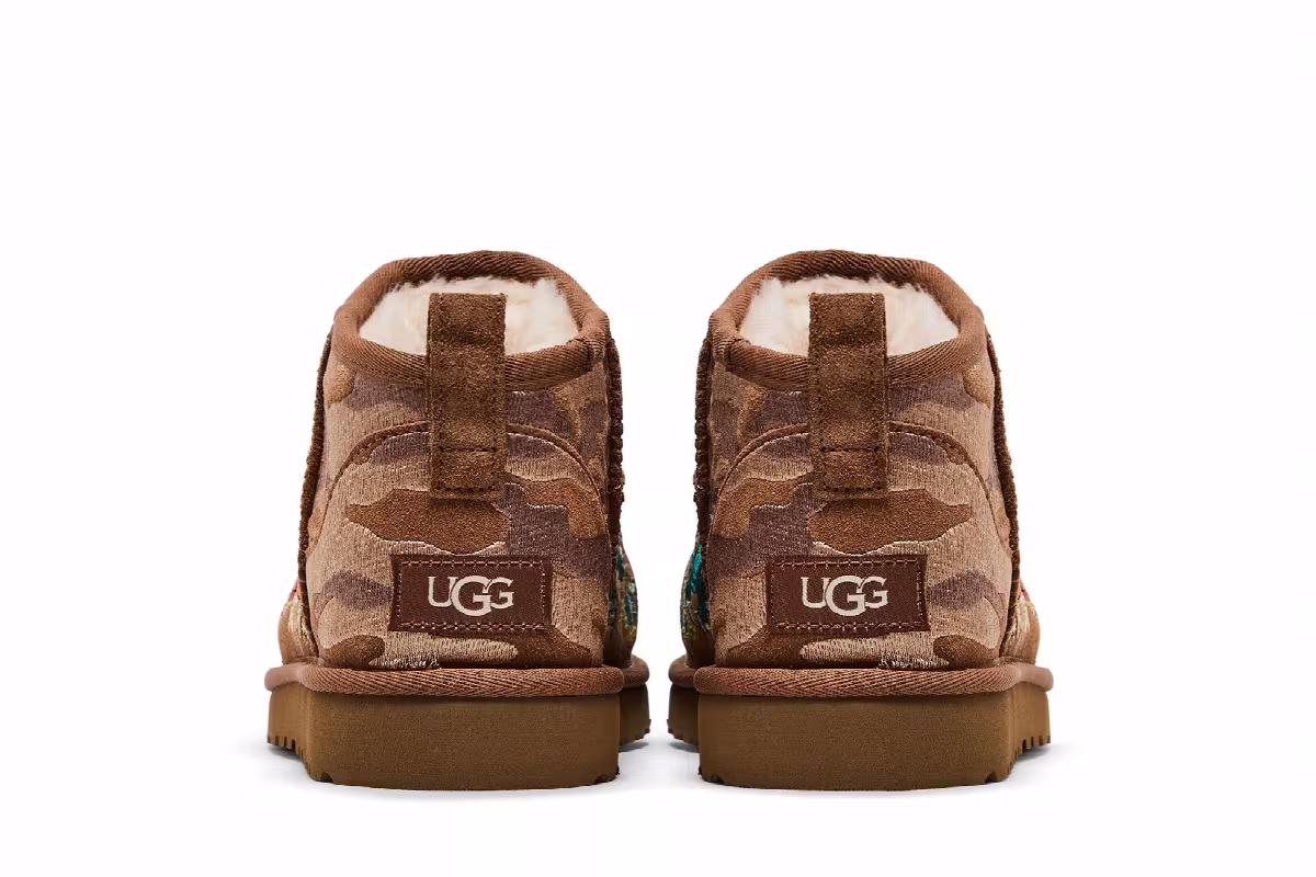 Palace x UGG Classic Ultra Mini Boot Chestnut Camo, view 7
