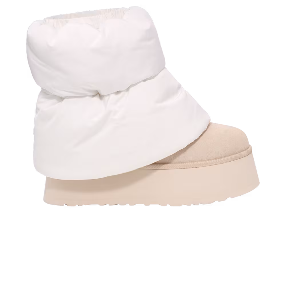 UGG Women's Classic Mini Dipper Puffer White Ceramic