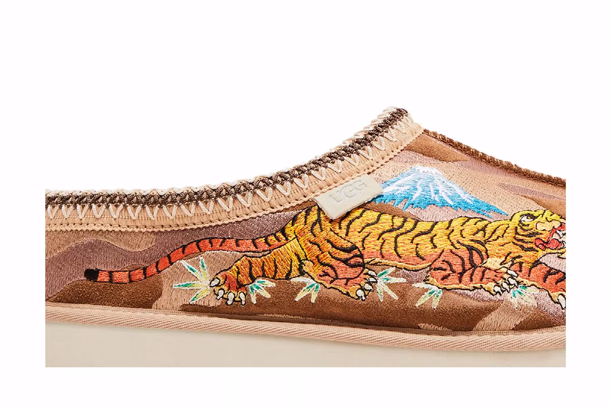 Palace x UGG Tasman Slipper Chestnut Camo, view 3