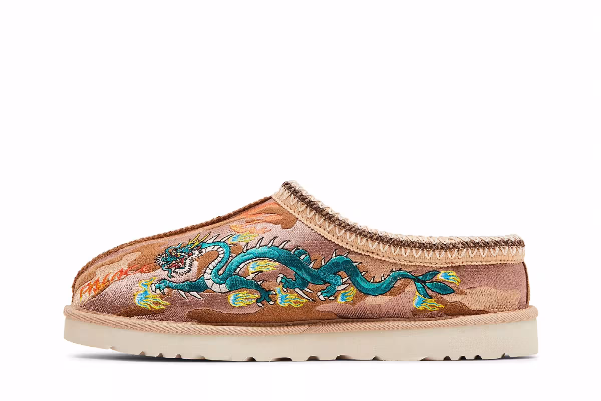 Palace x UGG Tasman Slipper Chestnut Camo, view 4