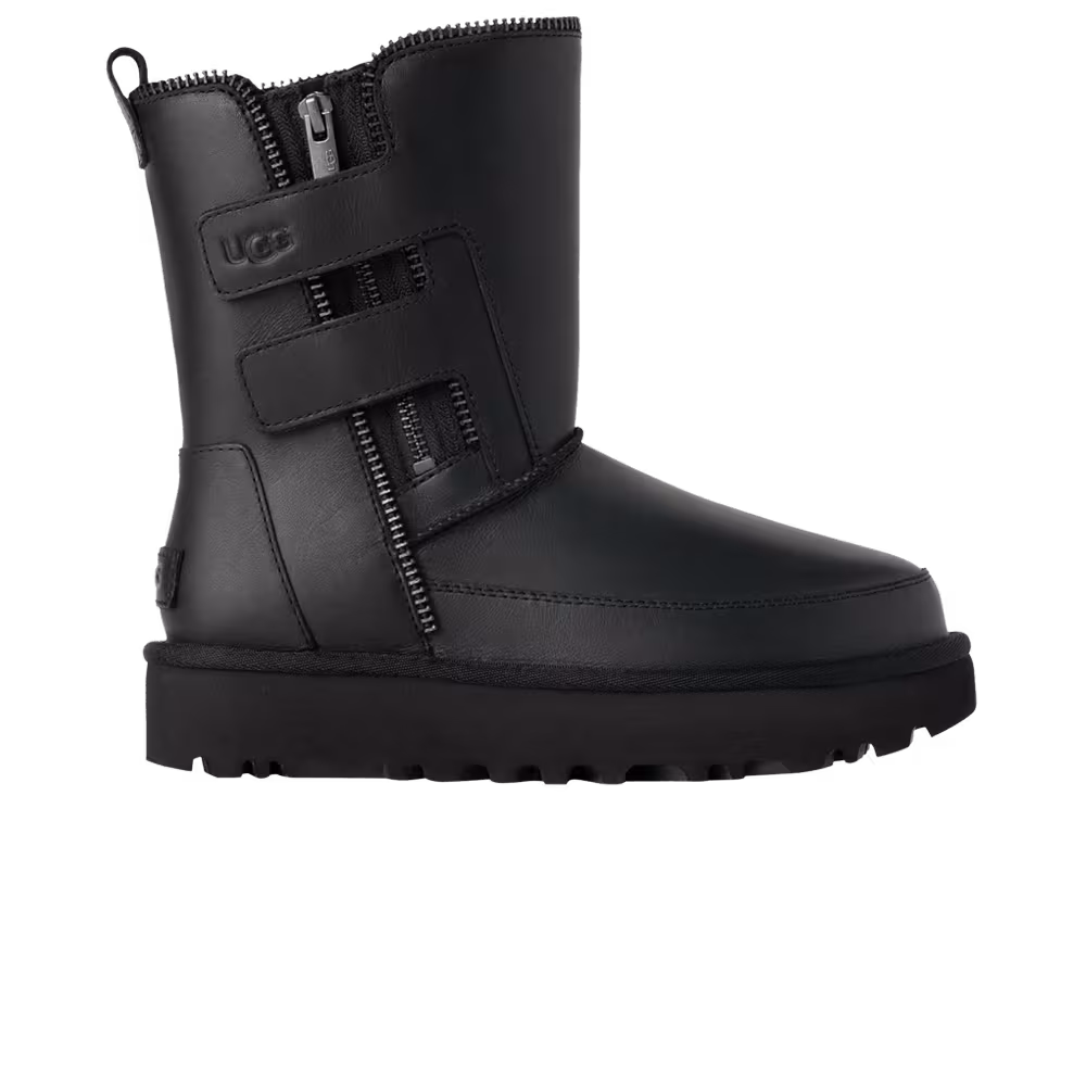 UGG Women's Classic Short Moto Boot Black