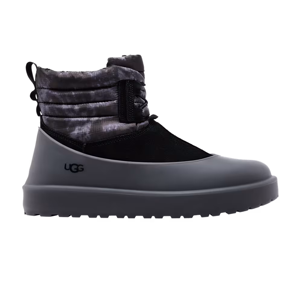 UGG Classic Mini Lace-Up Weather Smokescreen Boot Black