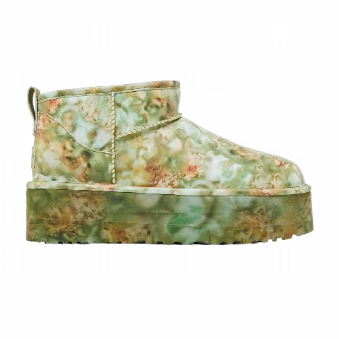 Collina Strada x UGG Classic Ultra Mini Platform Boot 'Green Floral'