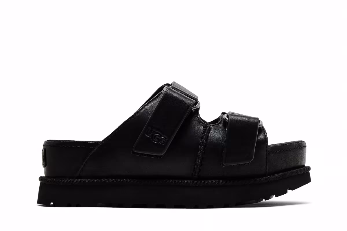 UGG Women's Goldenstar Hi Slide Black, view 2
