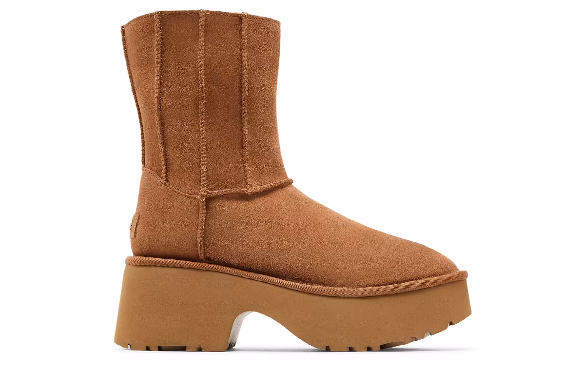 UGG Women's Classic Twin Seam New Heights Boot Chestnut, view 2