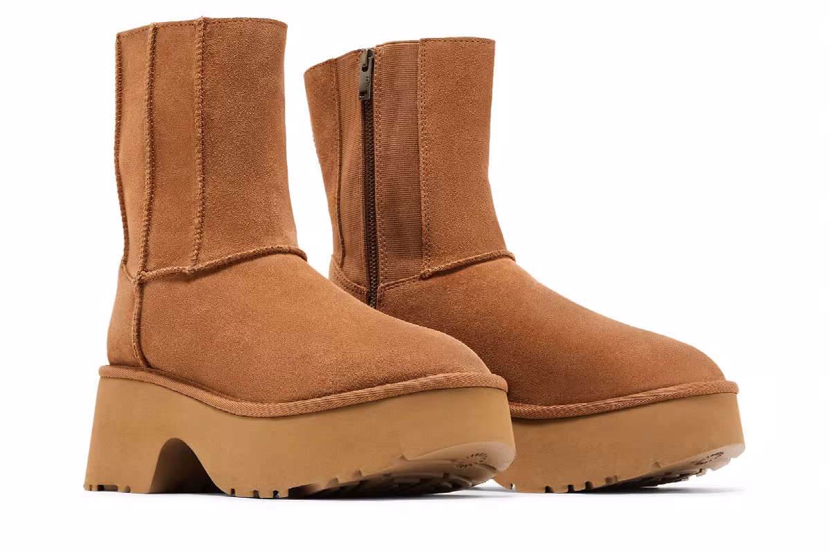 UGG Women's Classic Twin Seam New Heights Boot Chestnut, view 9