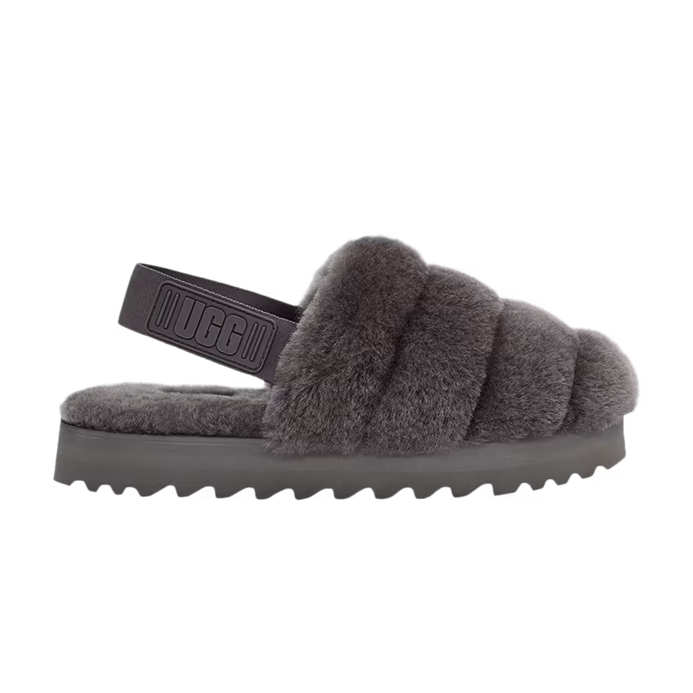 UGG Women's Super Fluff Slipper Charcoal