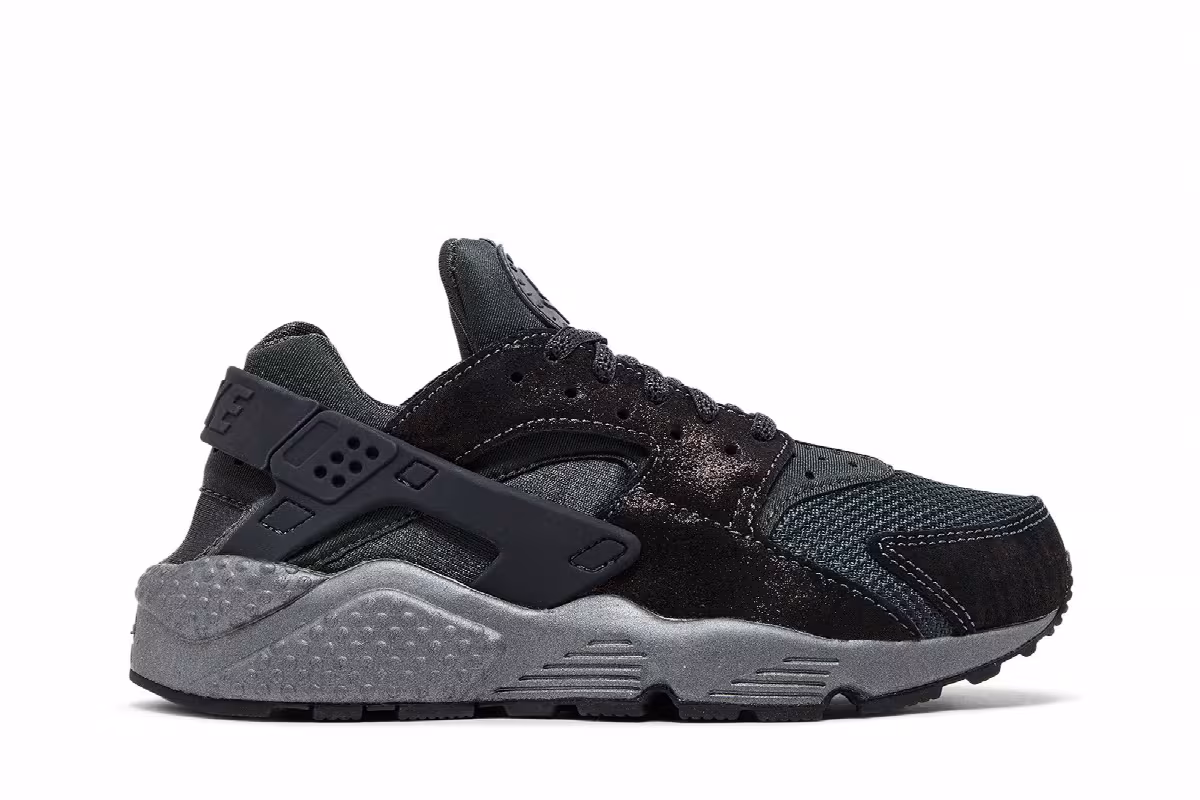 Nike Women's Air Huarache Run Premium Anthracite, view 2