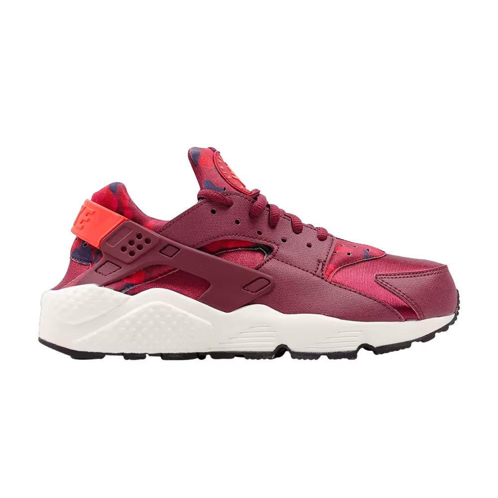 Nike Women's Huarache Run Print Deep Garnet