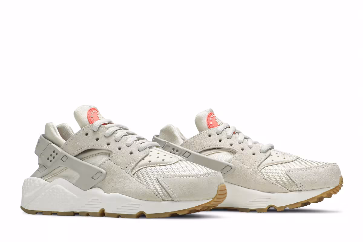 Nike Women's Air Huarache Run TXT Light Bone, view 9