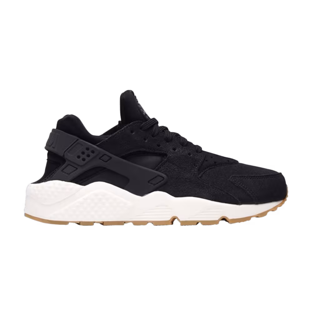 Nike Women's Air Huarache Run SD Black Deep Green Sail