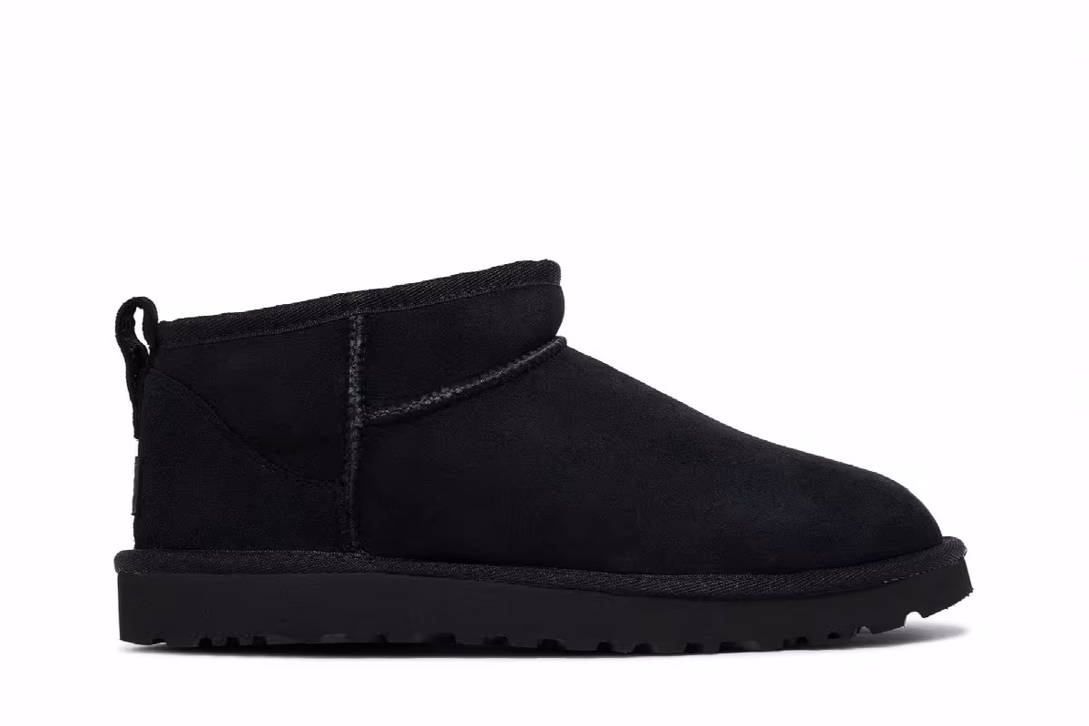 UGG Women's Classic Ultra Mini Boot Black, view 2