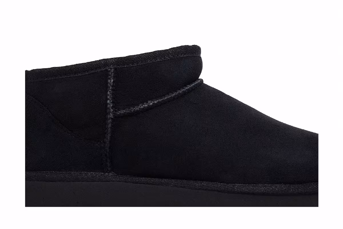 UGG Women's Classic Ultra Mini Boot Black, view 3
