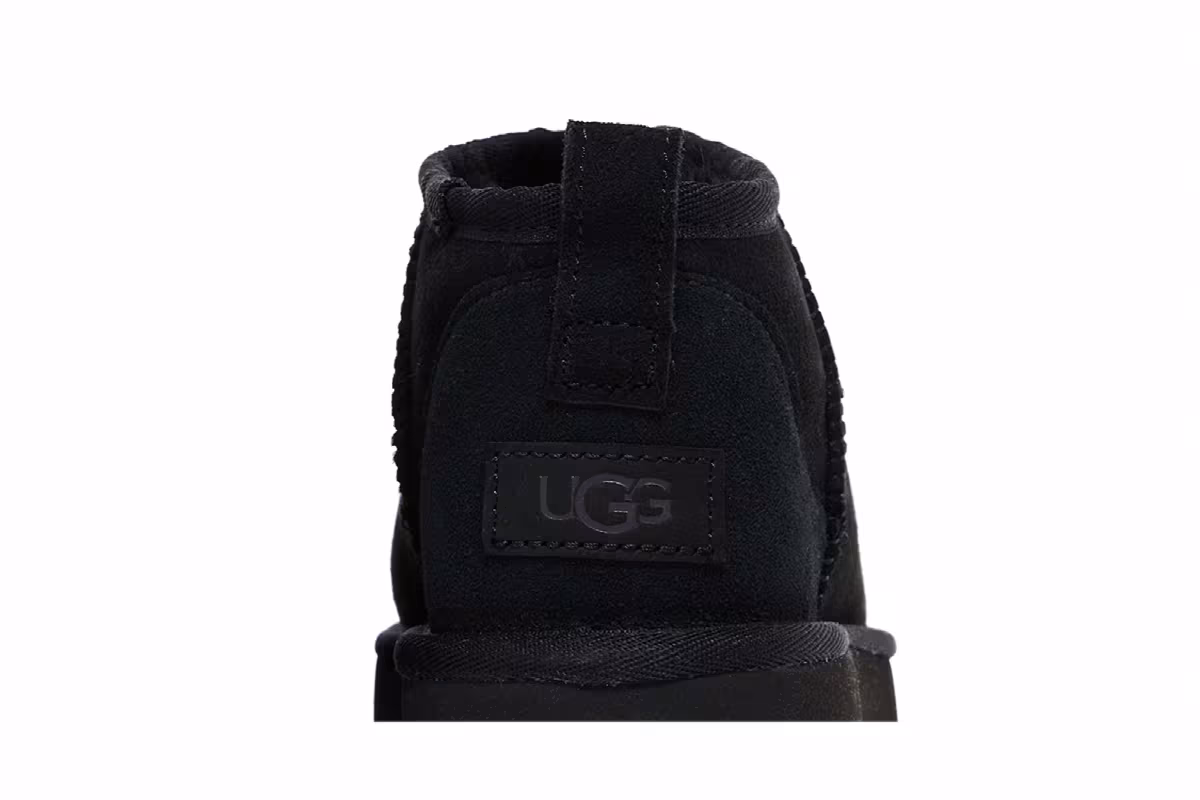 UGG Women's Classic Ultra Mini Boot Black, view 8