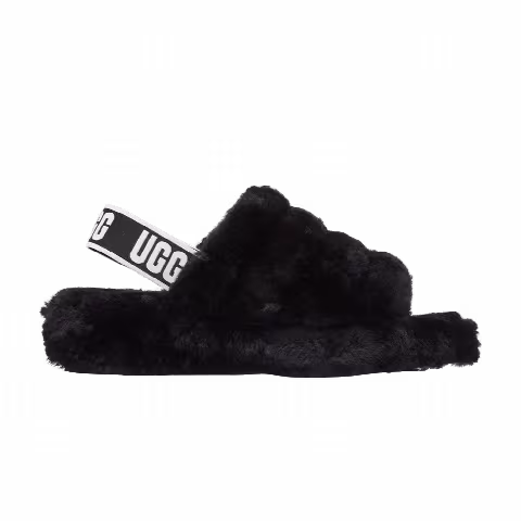UGG Wmns Fluff Yeah Slide 'Black'