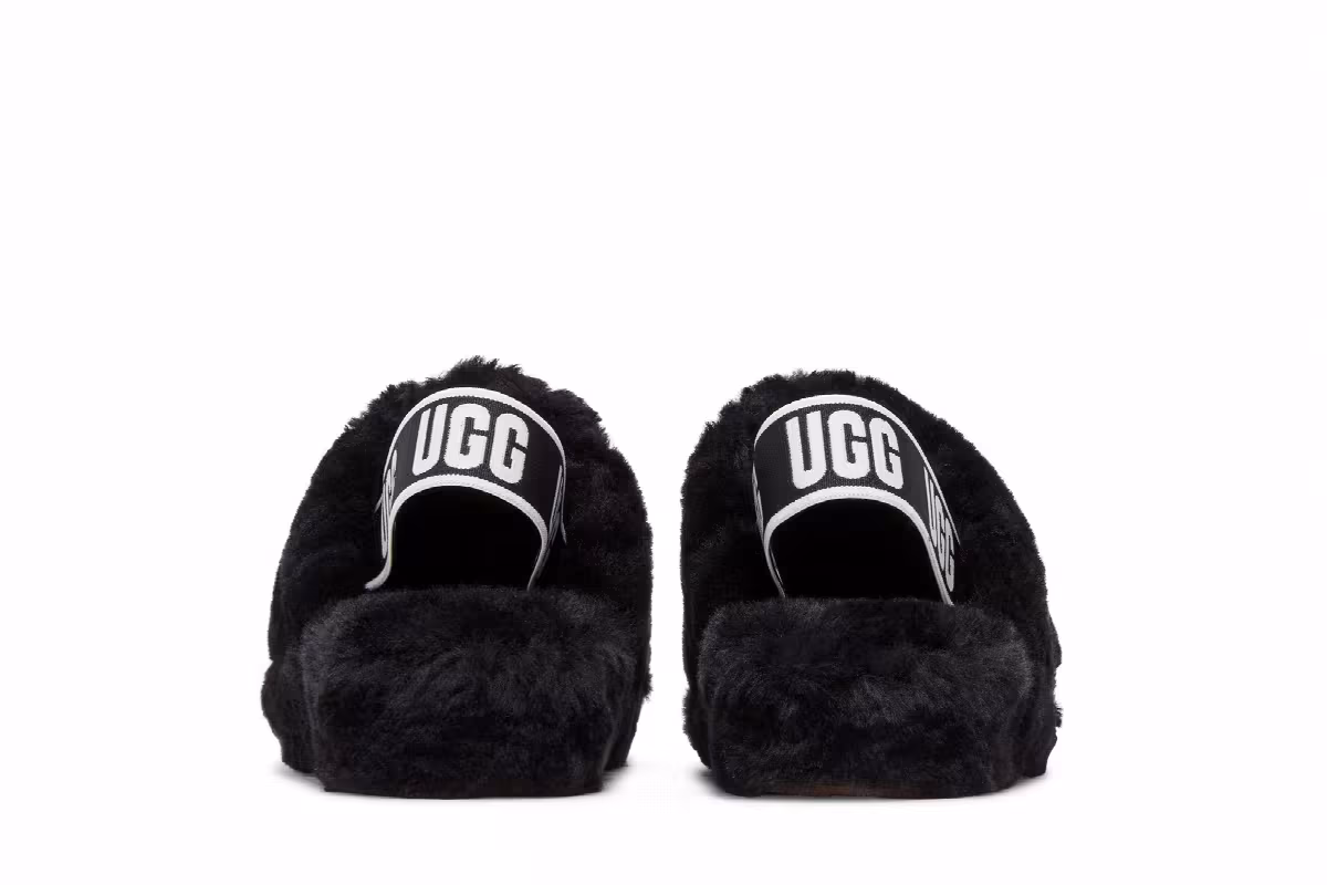 UGG Women's Fluff Yeah Slide Black, view 7
