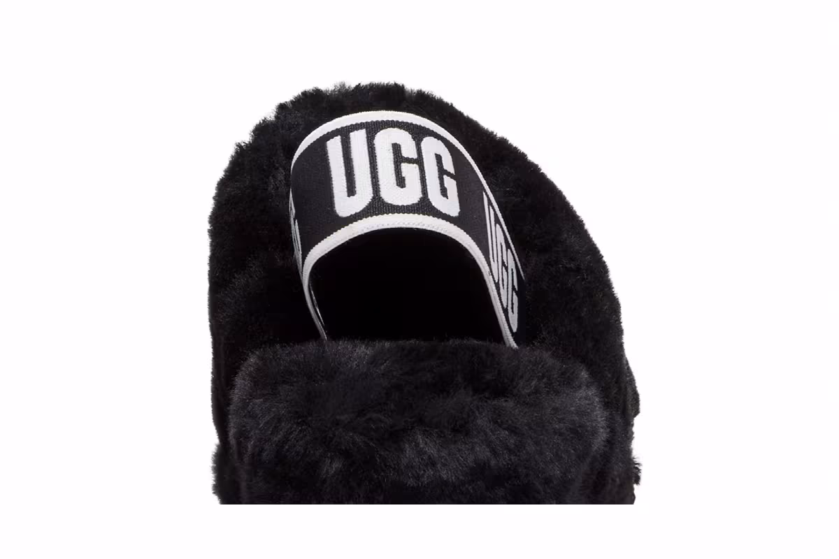 UGG Women's Fluff Yeah Slide Black, view 8