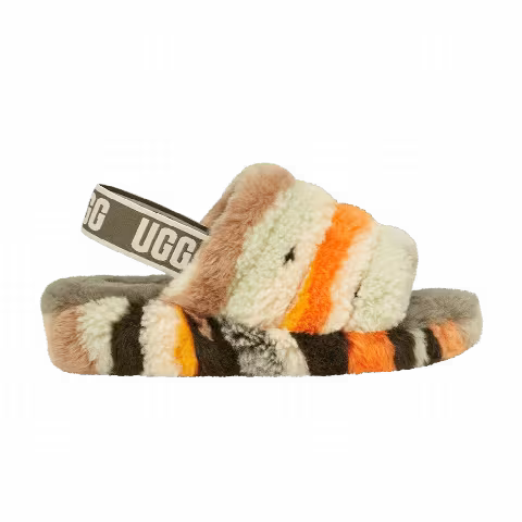 UGG Wmns Fluff Yeah Slide 'Cali Collage - Olive'