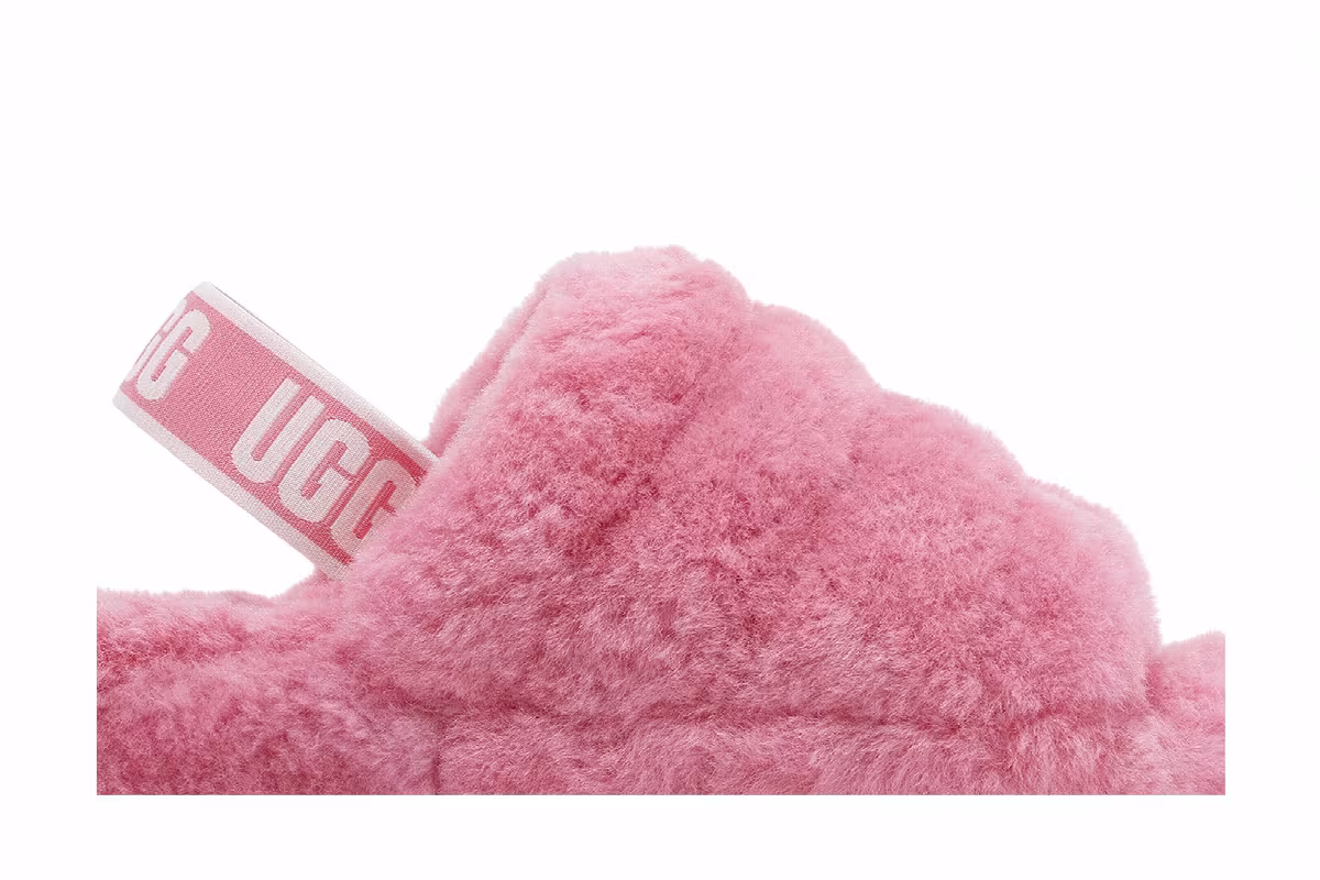 UGG Women's Fluff Yeah Slide Pink Rose, view 3
