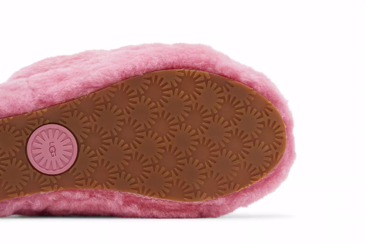 UGG Women's Fluff Yeah Slide Pink Rose, view 6
