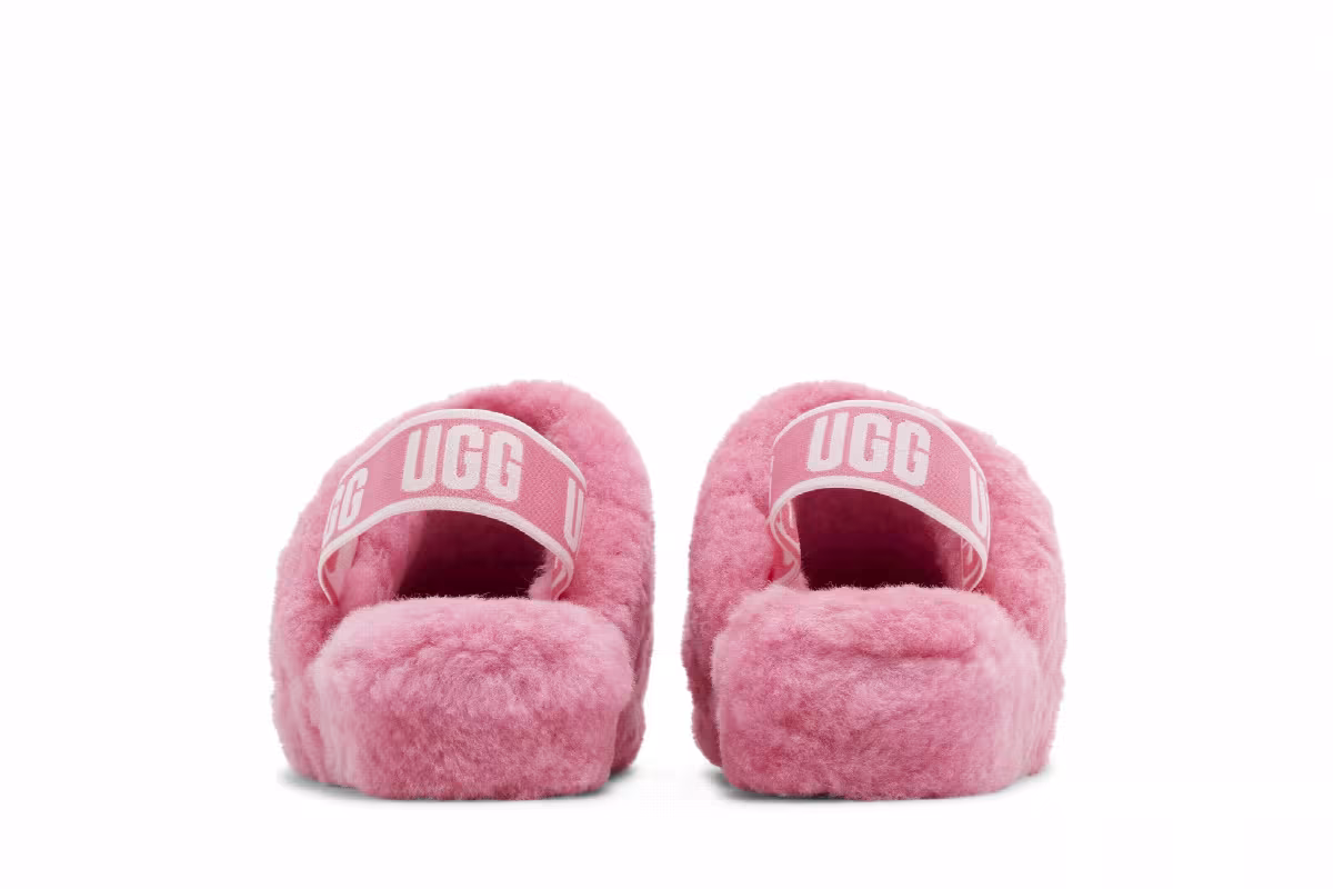 UGG Women's Fluff Yeah Slide Pink Rose, view 7