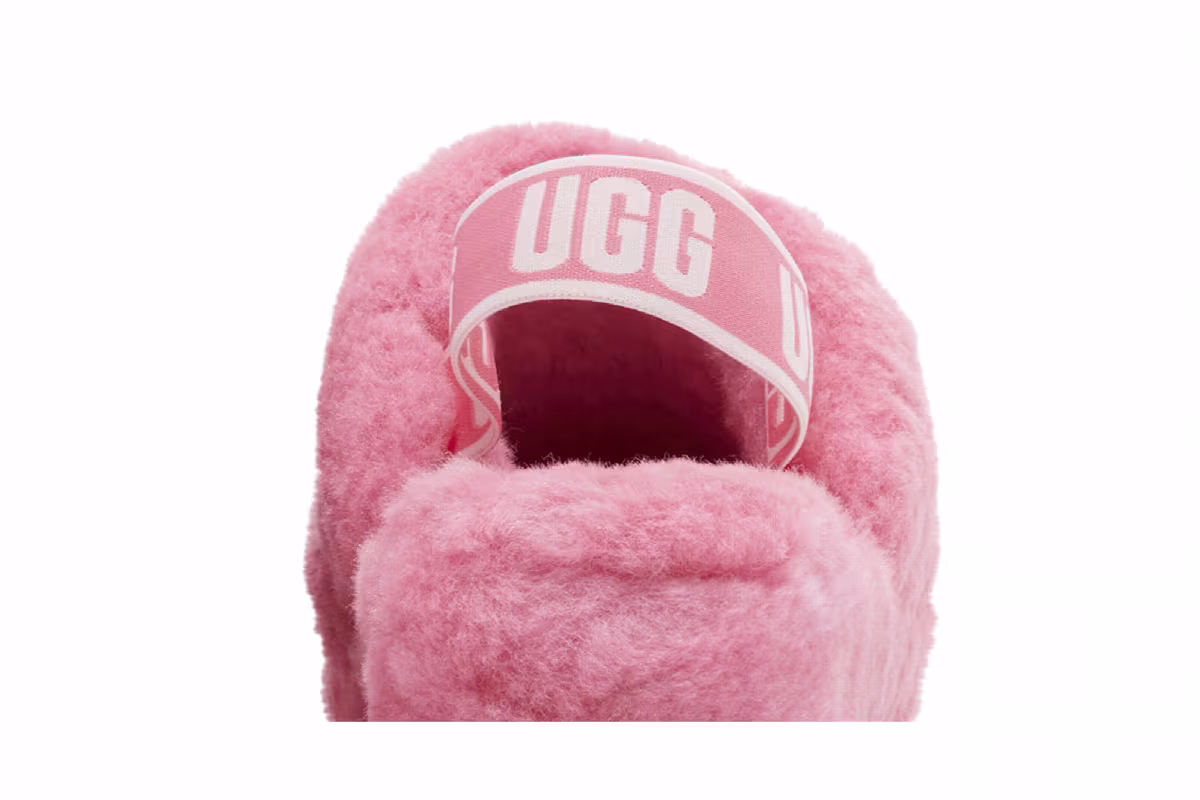 UGG Women's Fluff Yeah Slide Pink Rose, view 8
