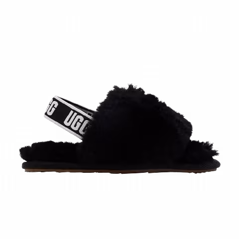 UGG Fluff Yeah Slide Toddler 'Black'