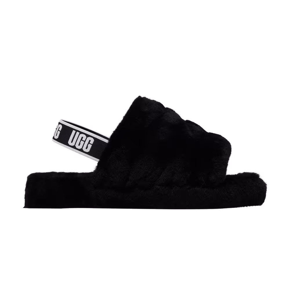 UGG Fluff Yeah Slide Kids Black