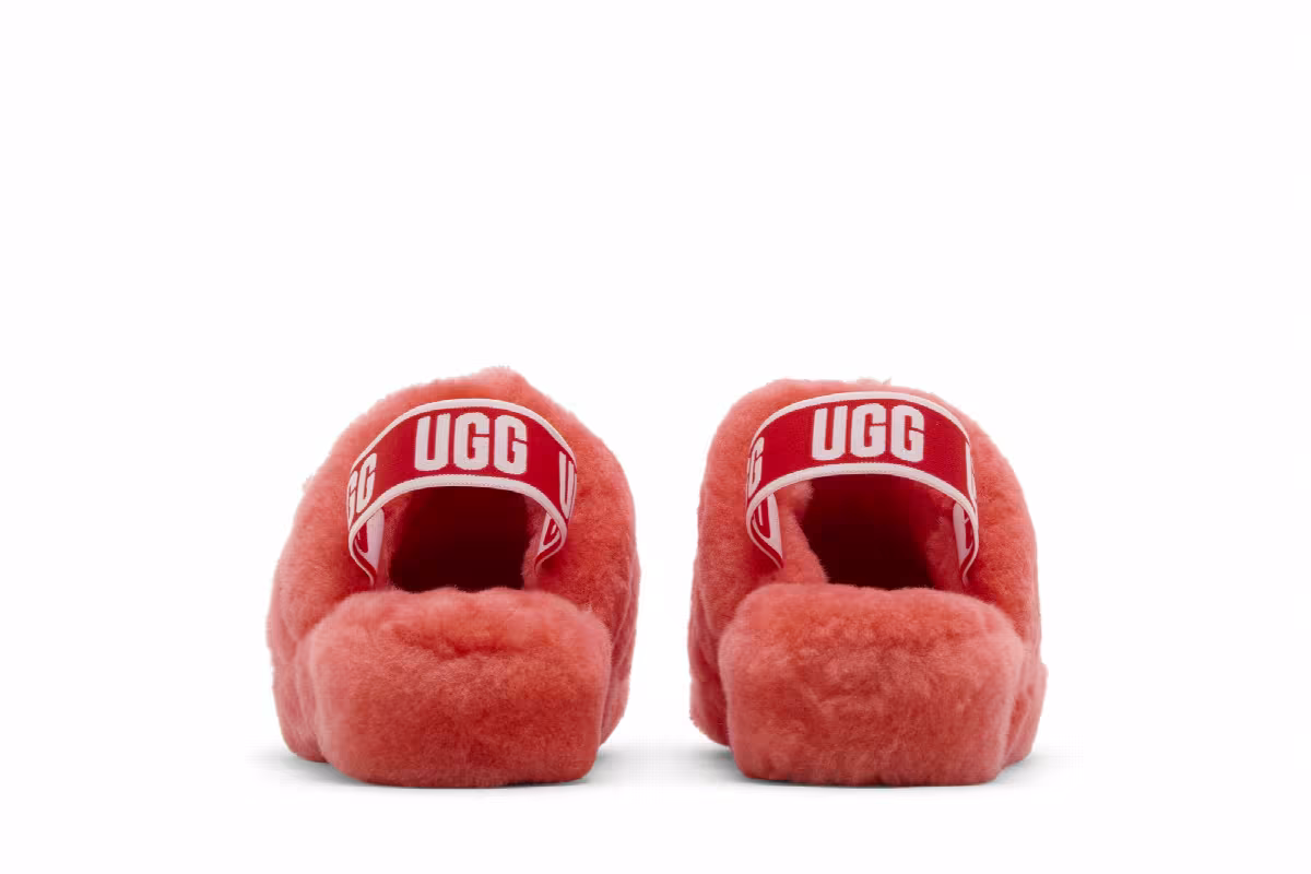 UGG Women's Fluff Yeah Slide Red Currant, view 7
