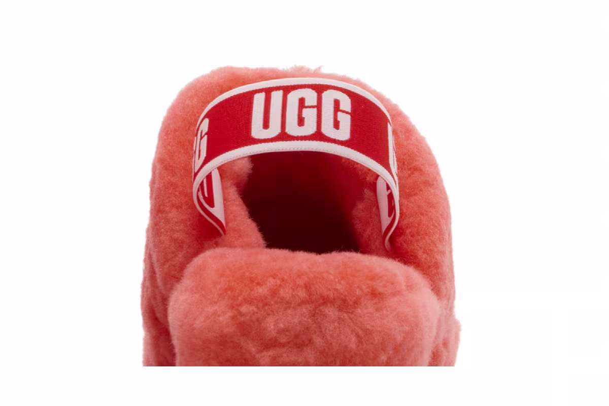 UGG Women's Fluff Yeah Slide Red Currant, view 8