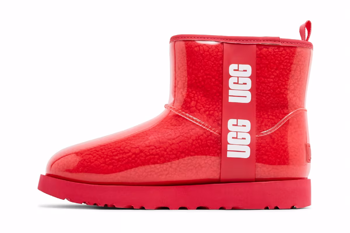 UGG Women's Classic Clear Mini Hibiscus Pink, view 4