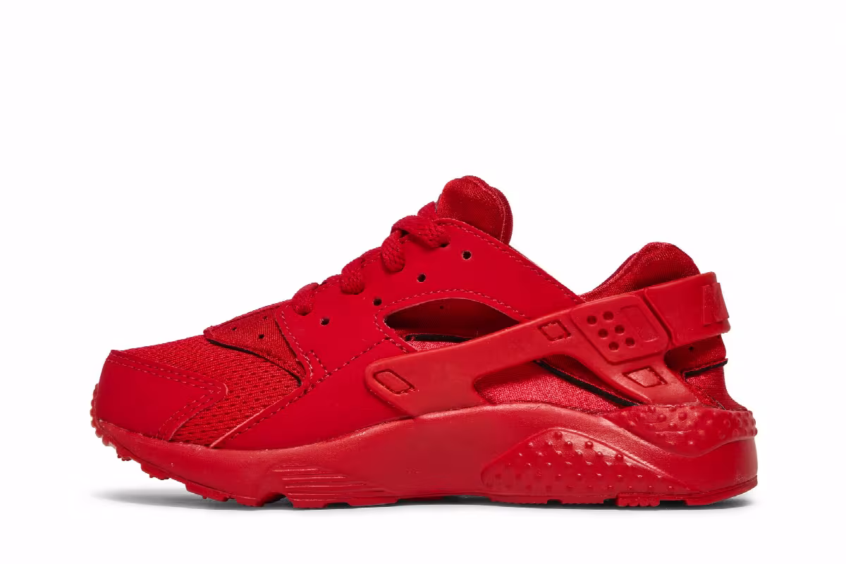Nike Huarache Run PS University Red, view 4
