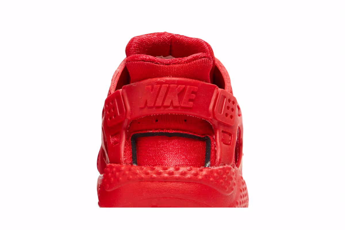 Nike Huarache Run TD Triple Red, view 8